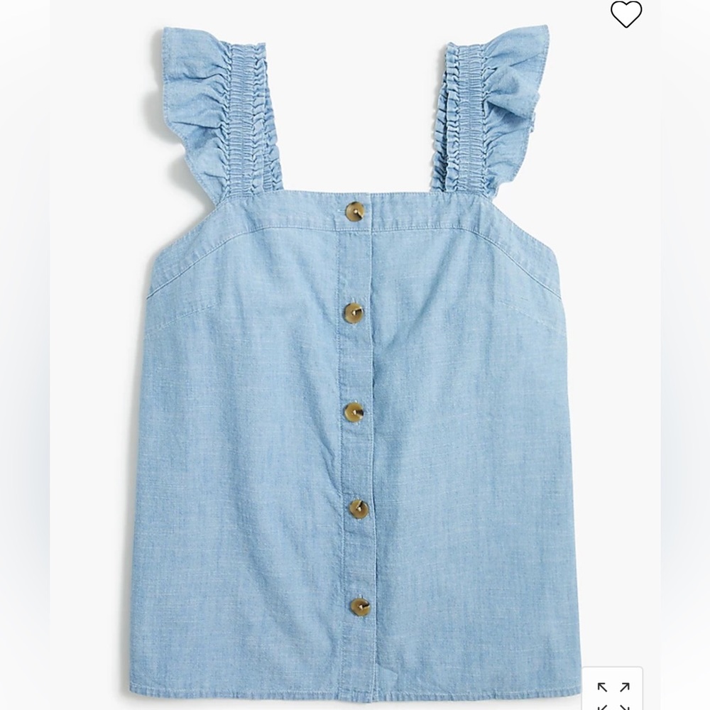 J.Crew factory PXXS denim tank, brand new